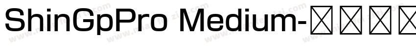 ShinGpPro Medium字体转换